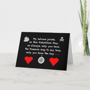Pirate Valentine's Day Card