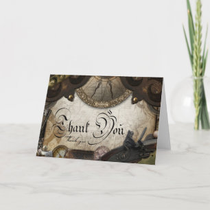 Pirate Vieux Monde Carte de remerciements à thème