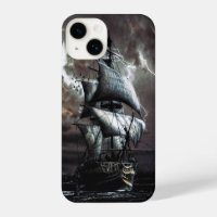  Pirate Vintage Sailing Ship Night Stormy Skies