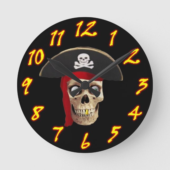 Pirate Wall Clock Style 2 (Front)