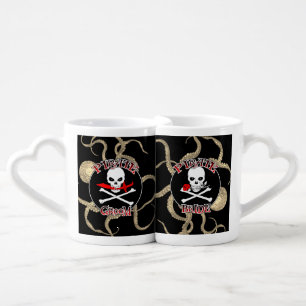 Pirate Wedding Bride and Groom Coffee Mug Set