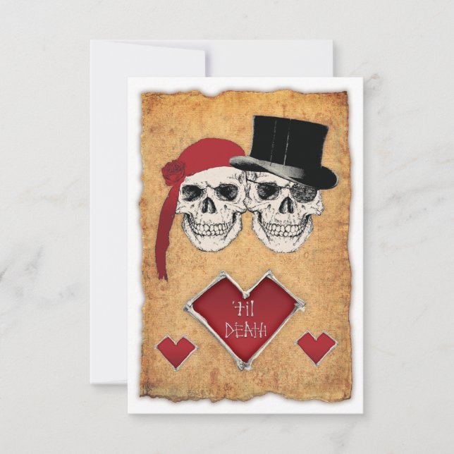 pirate wedding invitation (Front)