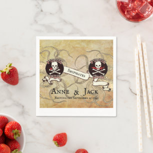 Pirate Wedding  Napkin