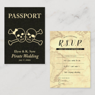 pirate wedding rsvp inserts