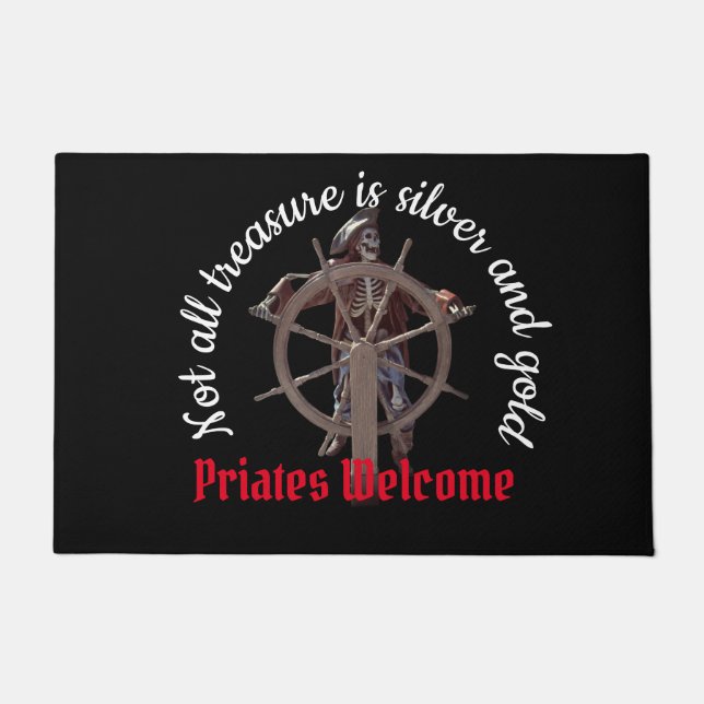 Pirate Welcome   Doormat (Front)