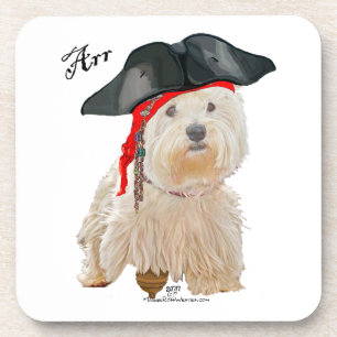 Pirate Westie Coaster