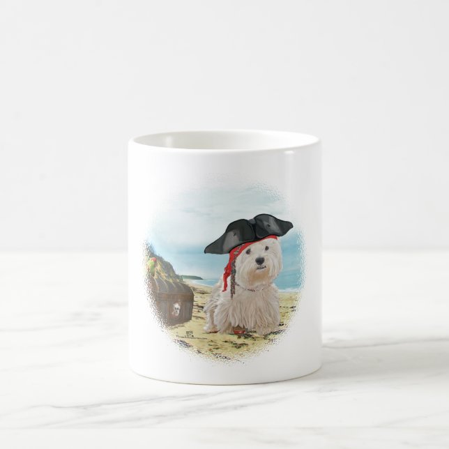 Pirate Westie Coffee Mug (Center)
