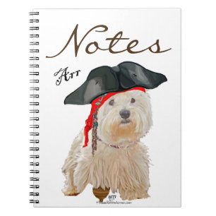 Pirate Westie Notebook