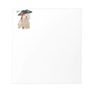 Pirate Westie Notepad
