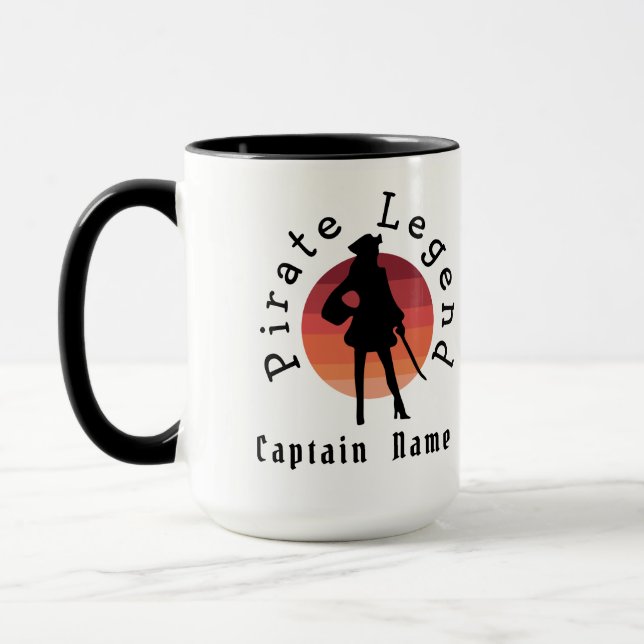 Pirate white mug (Left)
