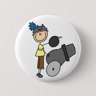Pirate With Cannon Button