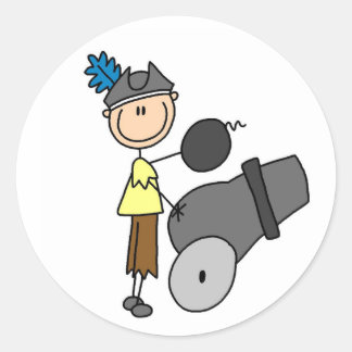 Pirate With Cannon Sticker