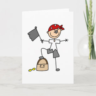 Pirate With Treasure Card
