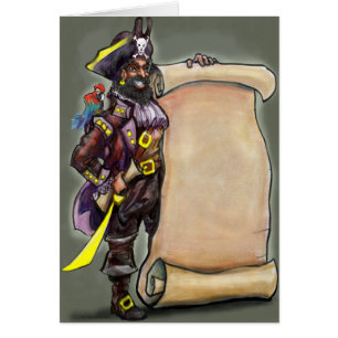 Pirate with Treasure Map
