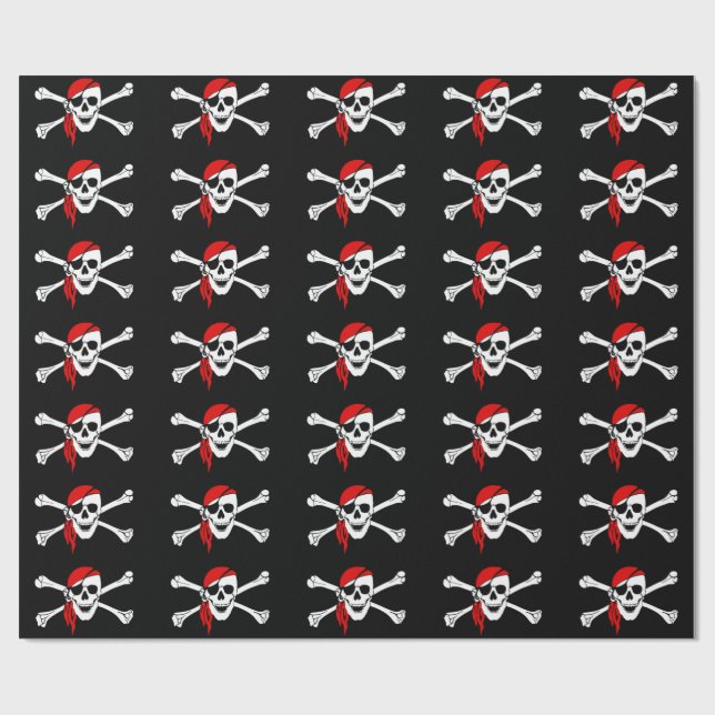 Pirate Wrapping Paper (Flat)