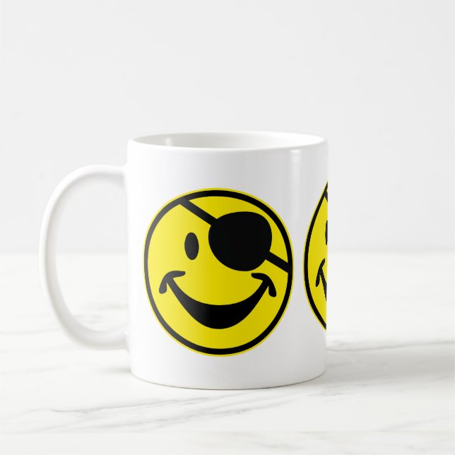 Pirate yellow + your backg. & ideas coffee mug (Left)