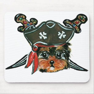 Pirate Yorkie Poo Mouse Pad