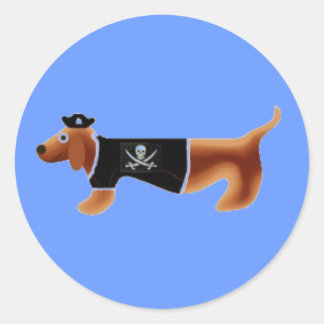 piratedach classic round sticker