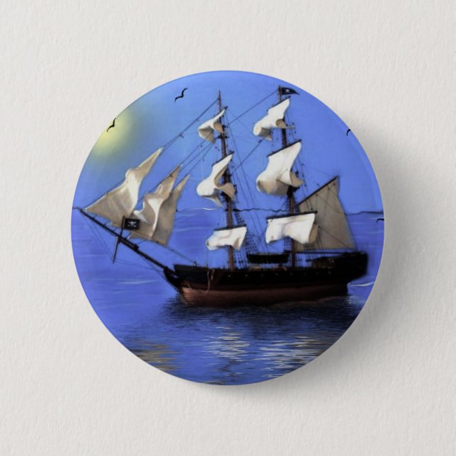 Pirates 2 Inch Round Button (Front)
