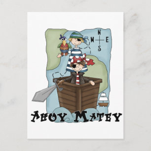 Pirates Ahoy Tshirs and Gifts Postcard