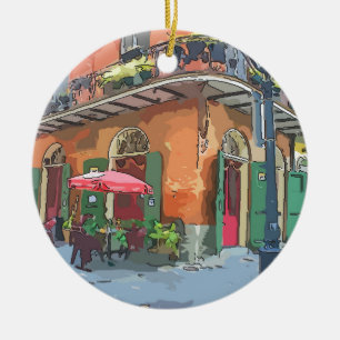 Pirates Alley New Orleans Ceramic Ornament