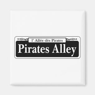 Pirates Alley, New Orleans Street Sign Magnet