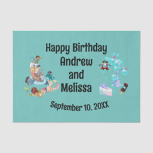 Pirates and Mermaids Birthday Party Tissue Paper