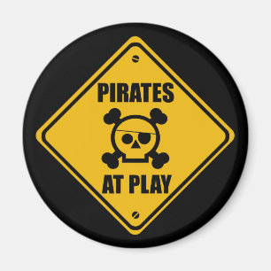 Pirates au signe de jeu - aimant