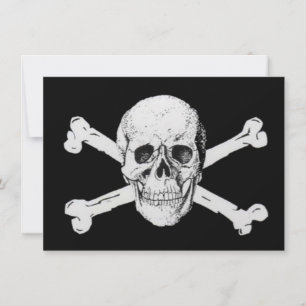 Pirates Black Skull and Crossbones
