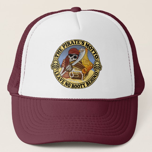 Pirate's Booty Trucker Hat (Front)