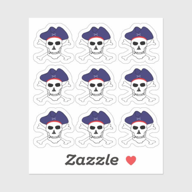 Pirates & Captain Jack, Skull X cross bones /Set (Sheet)