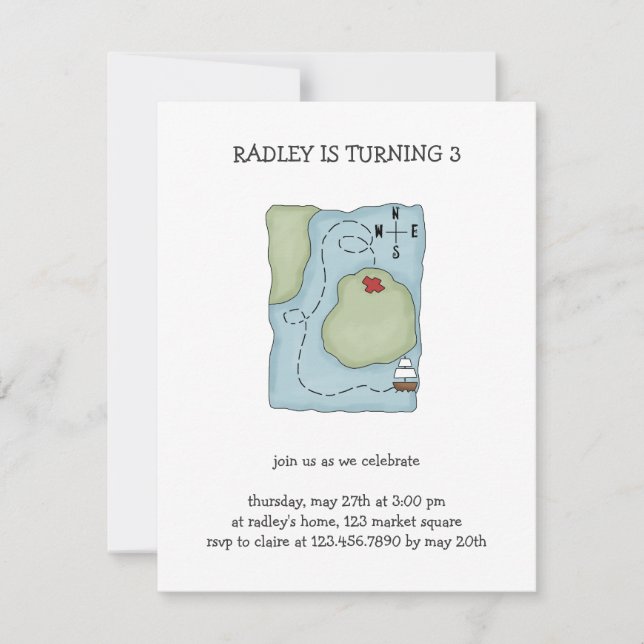 Pirates · Carte de pirate (Devant)