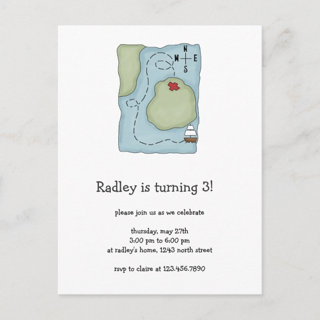 Pirates ・ Carte des pirates (Devant)