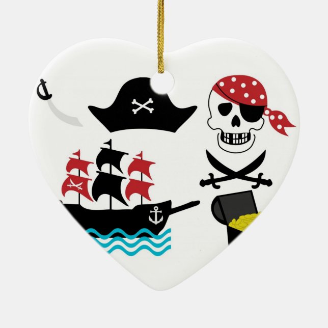 Pirates Ceramic Ornament (Back)