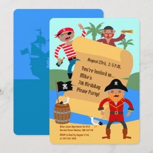 Pirates et carte des trésors Anniversaire Fête