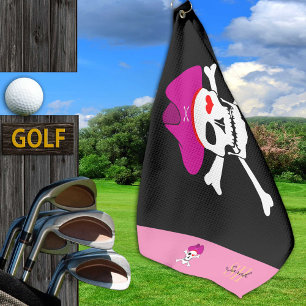 Pirates flag & Captain Grace monogrammed Golf  Towel