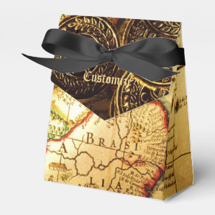 Pirates Gold Treasure Map Tent Favour Box