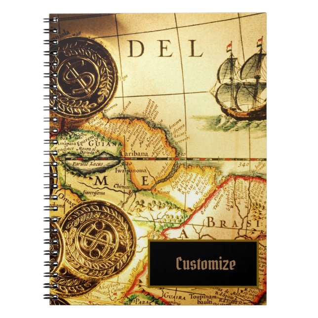 Pirates Gold Treasure Plan Carnet (Devant)
