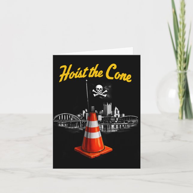 Pirates Hoist The Cone Funny Saying Baseball for Card (Front)
