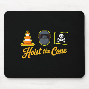 Pirates hoist the cone funny saying baseball for mouse pad