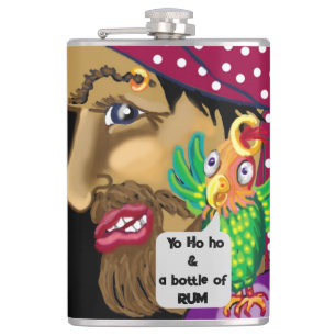 Pirate's Hot Rum Toddy recipe Caribbean coffee Hip Flask
