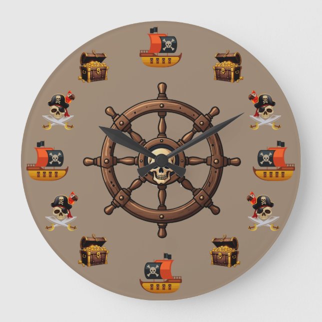Pirates Large Clock (Front)