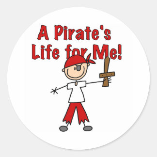 Pirate's Life for Me Classic Round Sticker