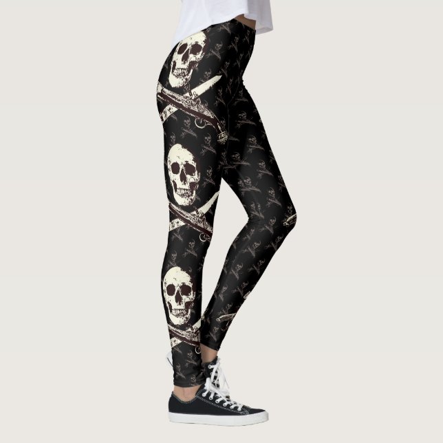 Pirates Life multiskul_blackwithgrey Leggings (Droite)