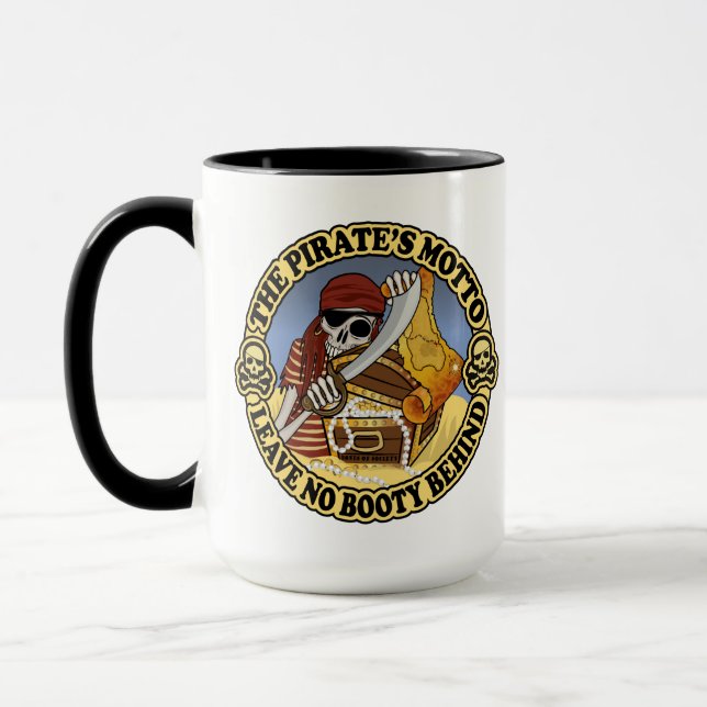 Pirate's Motto Mug (Left)