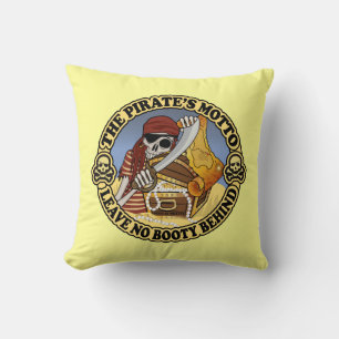 Pirate's Motto Throw Pillow