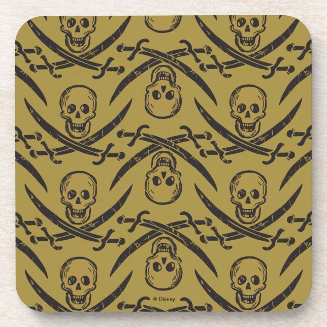 Pirates of the Caribbean 5 | Beware - Pattern Coaster (Front)