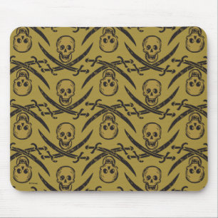 Pirates of the Caribbean 5   Beware - Pattern Mouse Pad