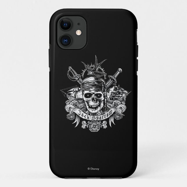 Pirates of the Caribbean 5 | Jack Sparrow Skull Case-Mate iPhone Case (Back)