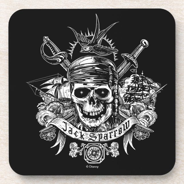 Pirates of the Caribbean 5 | Jack Sparrow Skull Coaster (Front)